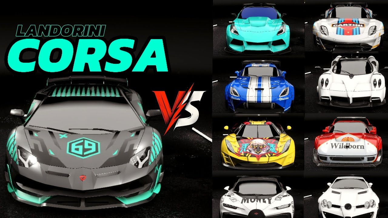 V 1.2.0 - LONG TRACK - test CORSA vs 8 CARS -  Drive Zone Online
