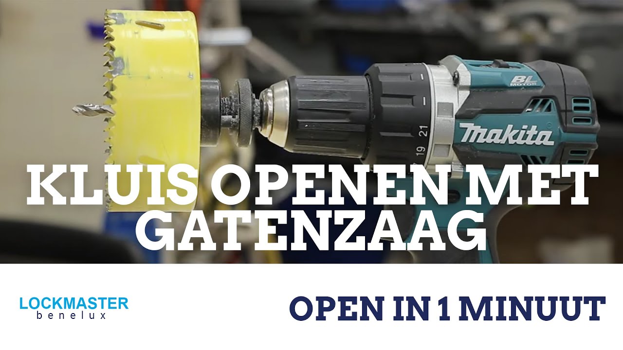 Lockmaster #19 Kluis openen met een gatenzaag