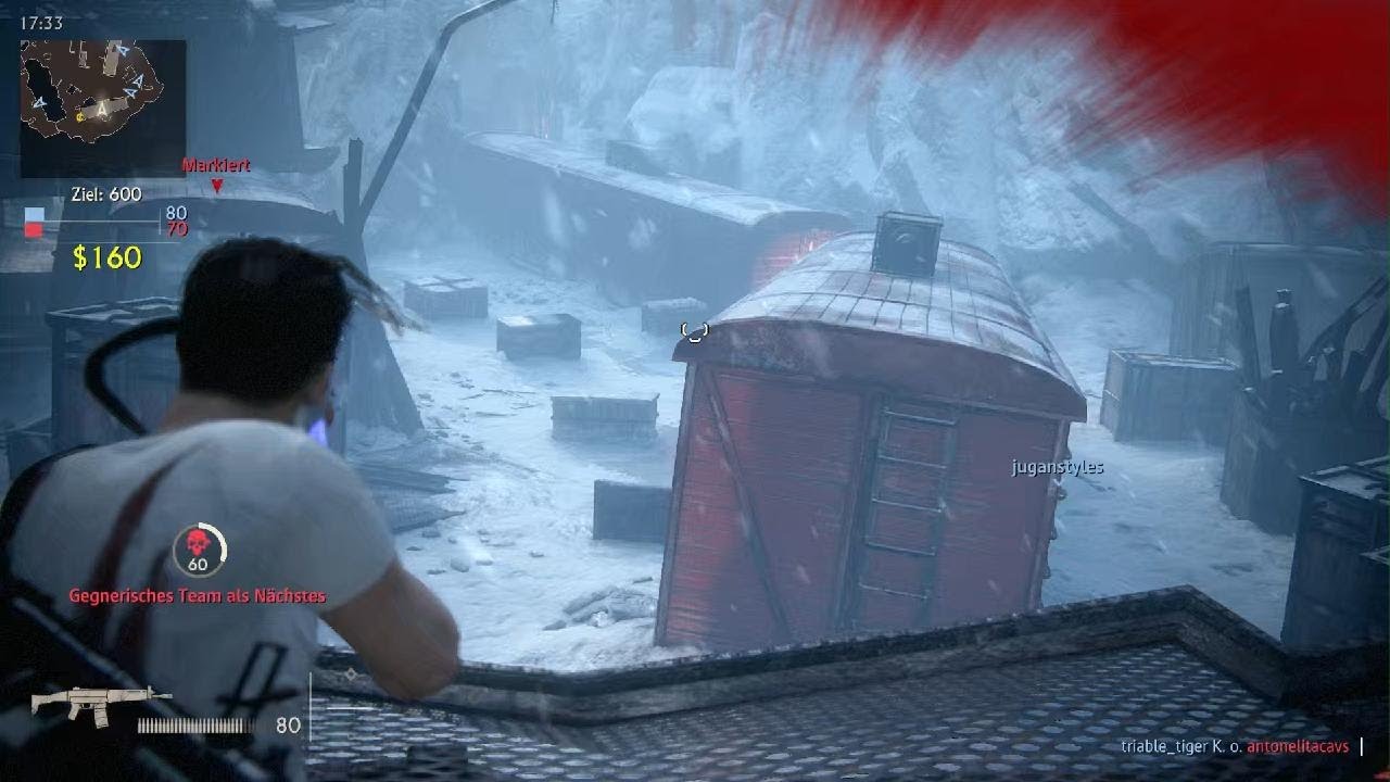 Uncharted 4: Multiplayer Gameplay Belohnungsjäger 30 Minuten
