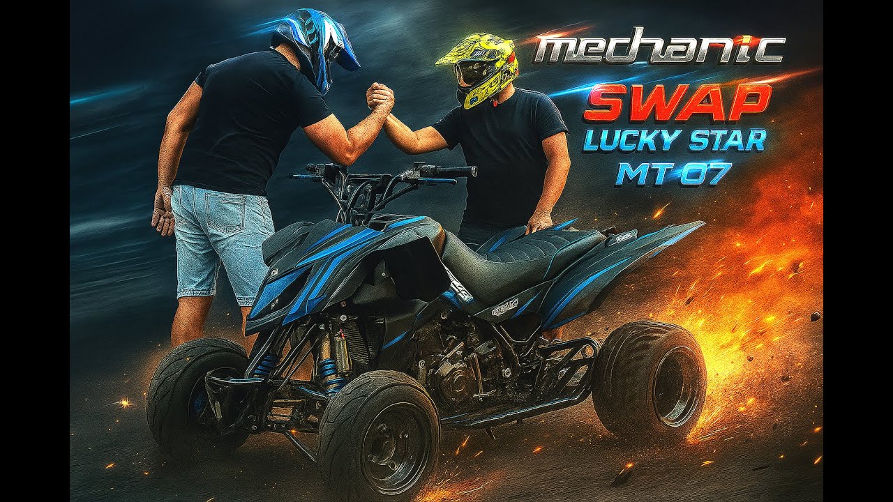 👹 SWAP LEGION! 🔥 MT-07 Lucky Star BlackBlue Edition 💥 | Made by Mechanic ATV 👹  #atv #atvriders