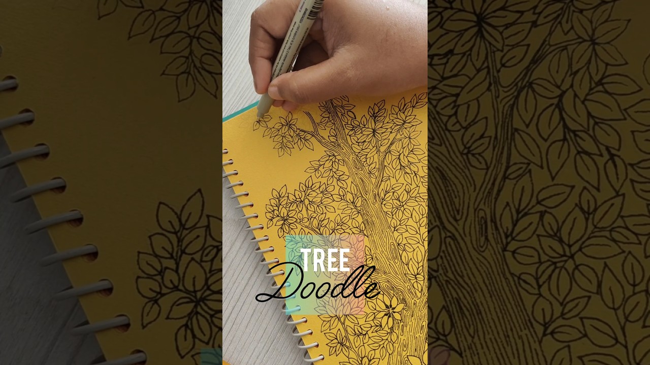 Detailed Tree Doodle &ndash; Relaxing Line Art #art #artstyle #drawing #pensketch #pendrawing #sketch