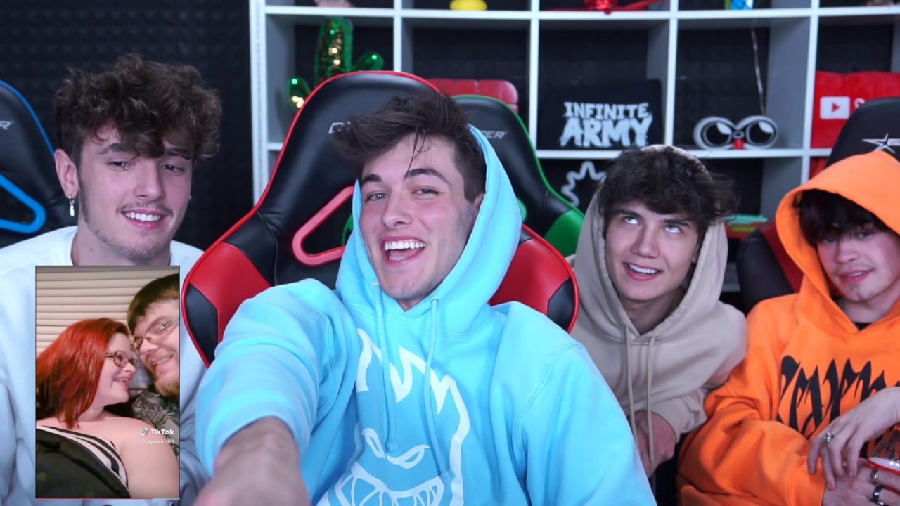 REACTING TO CRINGY TIK TOKS W/ LUVANTHONY, JADEN HOSSLER, AND BRYCE HALL!