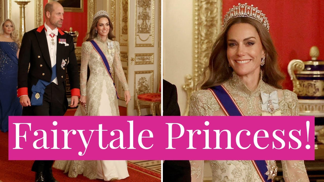Princess Kate STUNS as Real Life Fairytale Princess at US State Visit, Melania Trump in Yellow Gown