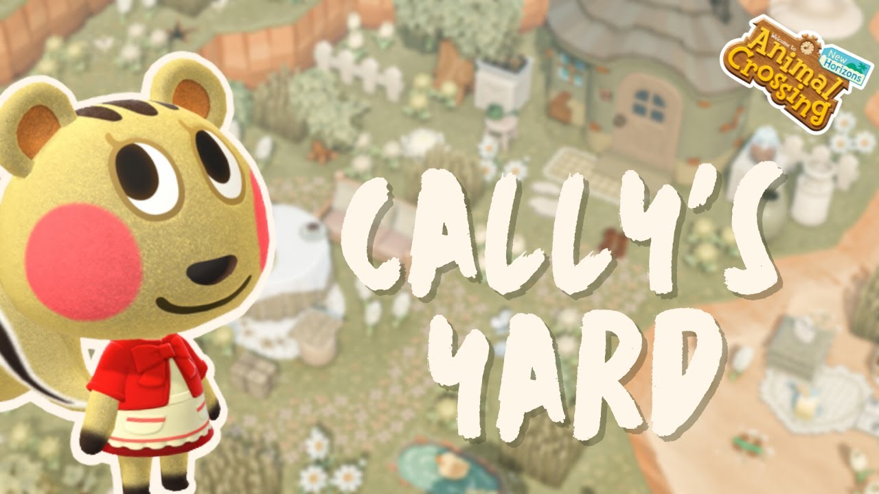 Decorating a Springcore Yard for CALLY! Speed build // Animal Crossing New Horizons