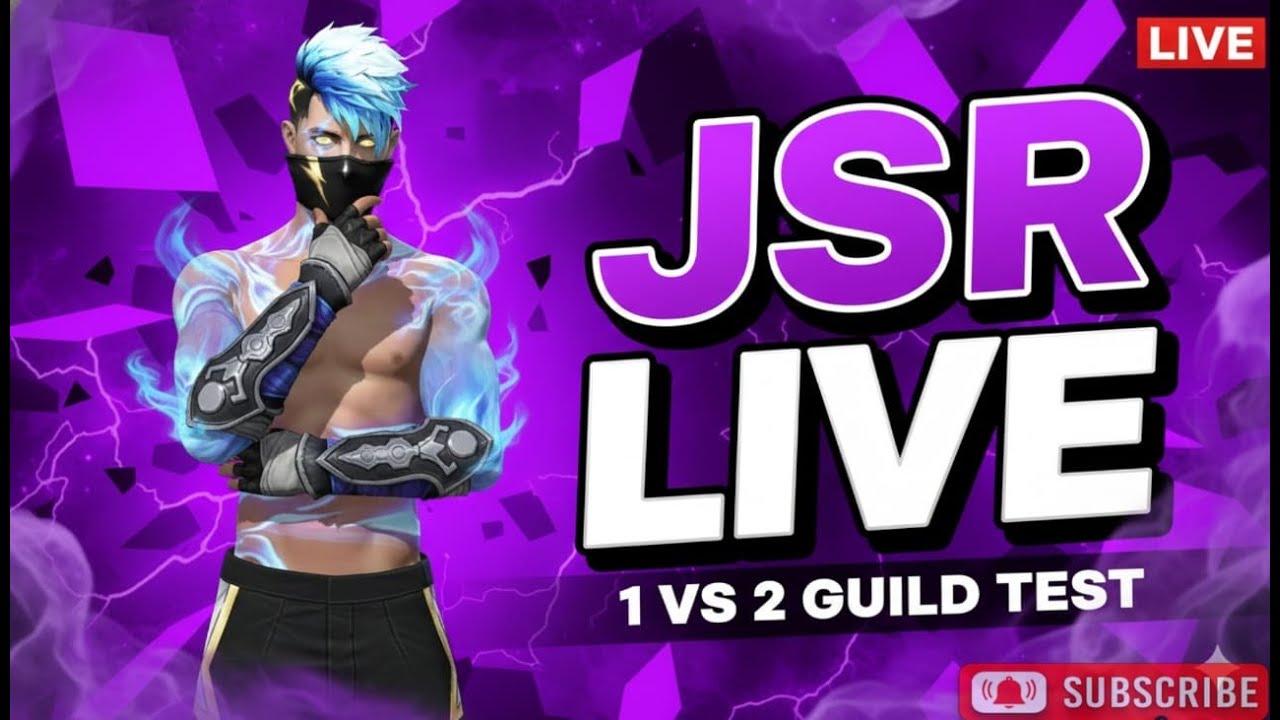 FREE FIRE LIVE 🔴 Custom Room + Guild Test | 1v2 Challenge | JSR LIVE
