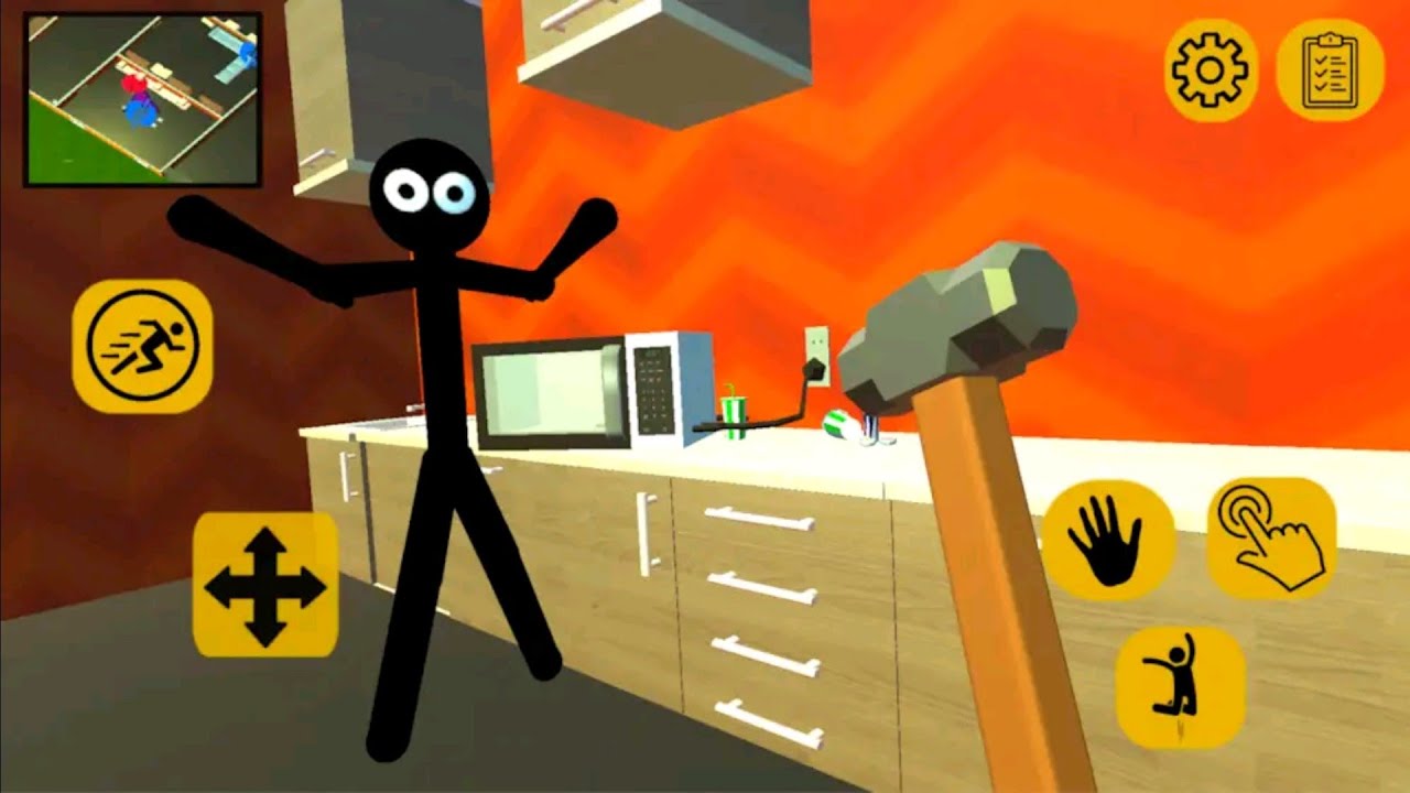 Stickman Neighbor. Scary Secret (Level 1 - Level 5) by TimyMazeGaming Studio | Android Gameplay |