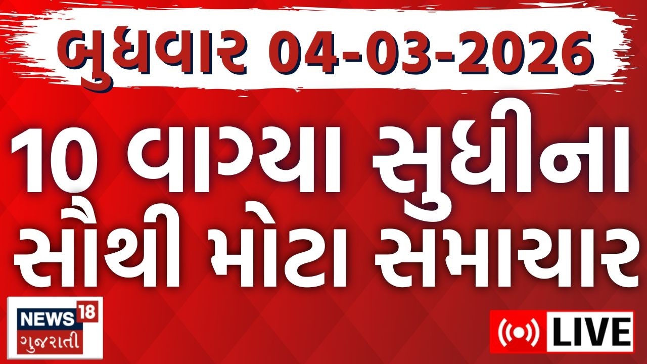 Gujarati Fatafat News LIVE | આજના તમામ મહત્વના સમાચાર | Weather Updates | Breaking |News18 Gujarati