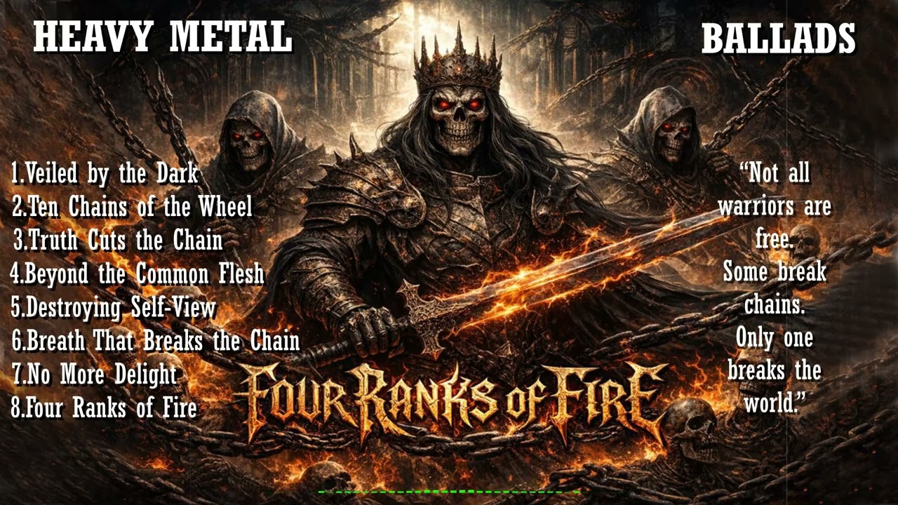 FOUR RANKS OF FIRE ,   #EpicMetal  ,  #DarkMetal ,  #MetalLyrics  #MetalAlbum