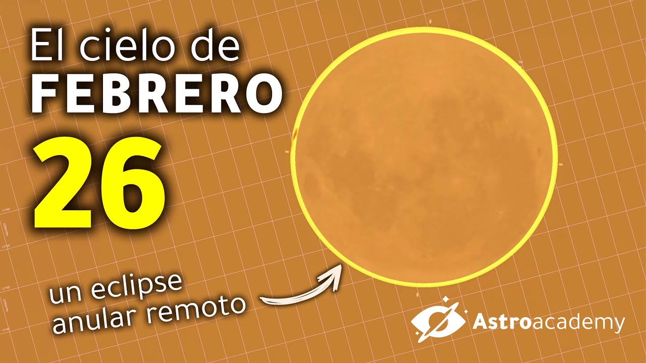 El cielo de febrero 2026: Un eclipse solar anular y Alineación de 6 planetas