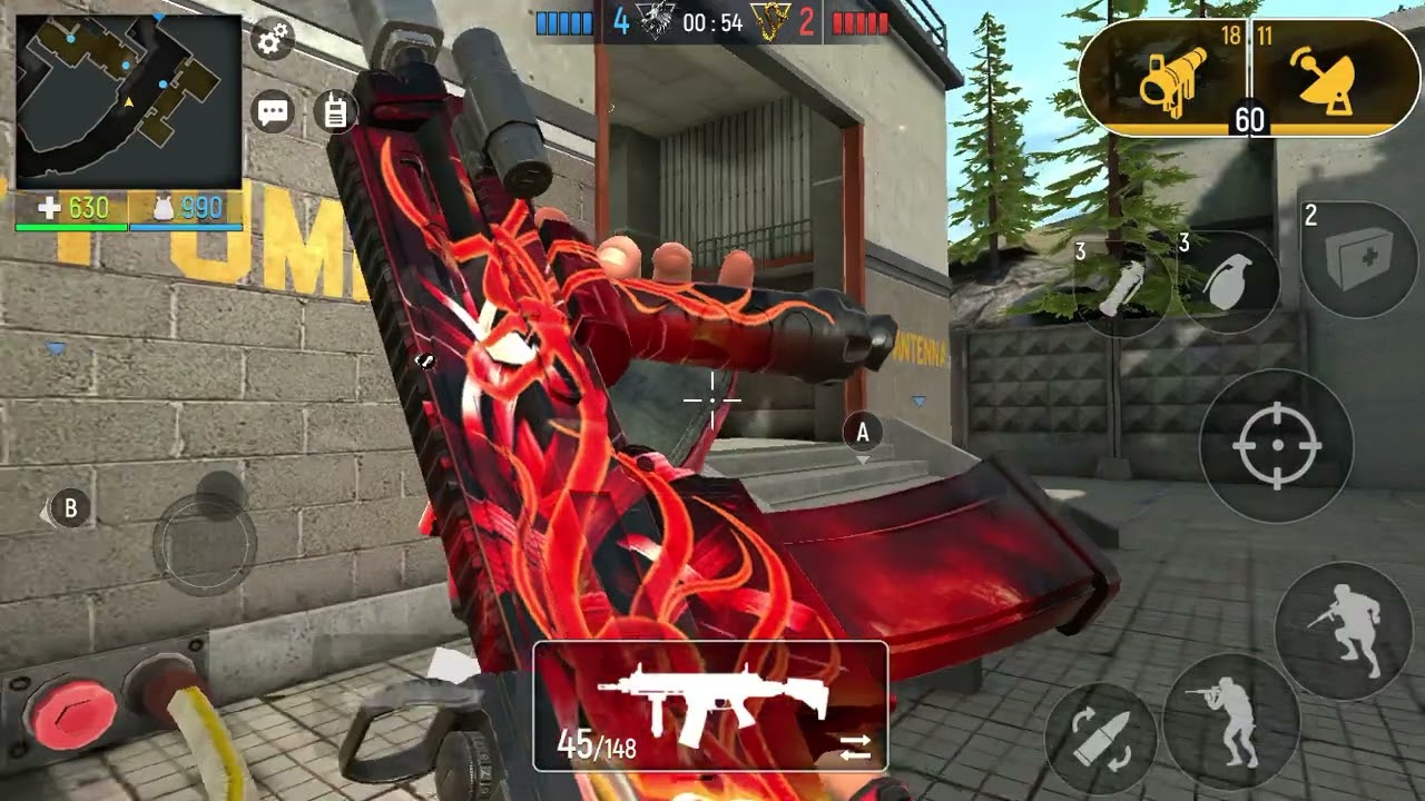 Modern Ops - CZ 805 BREN rifle Maxed out Bomb mode gameplay.