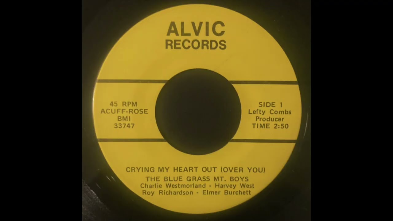 The Blue Grass Mountain Boys - Crying My Heart Out (Over You) - ALVIC - 1974 - KY bluegrass