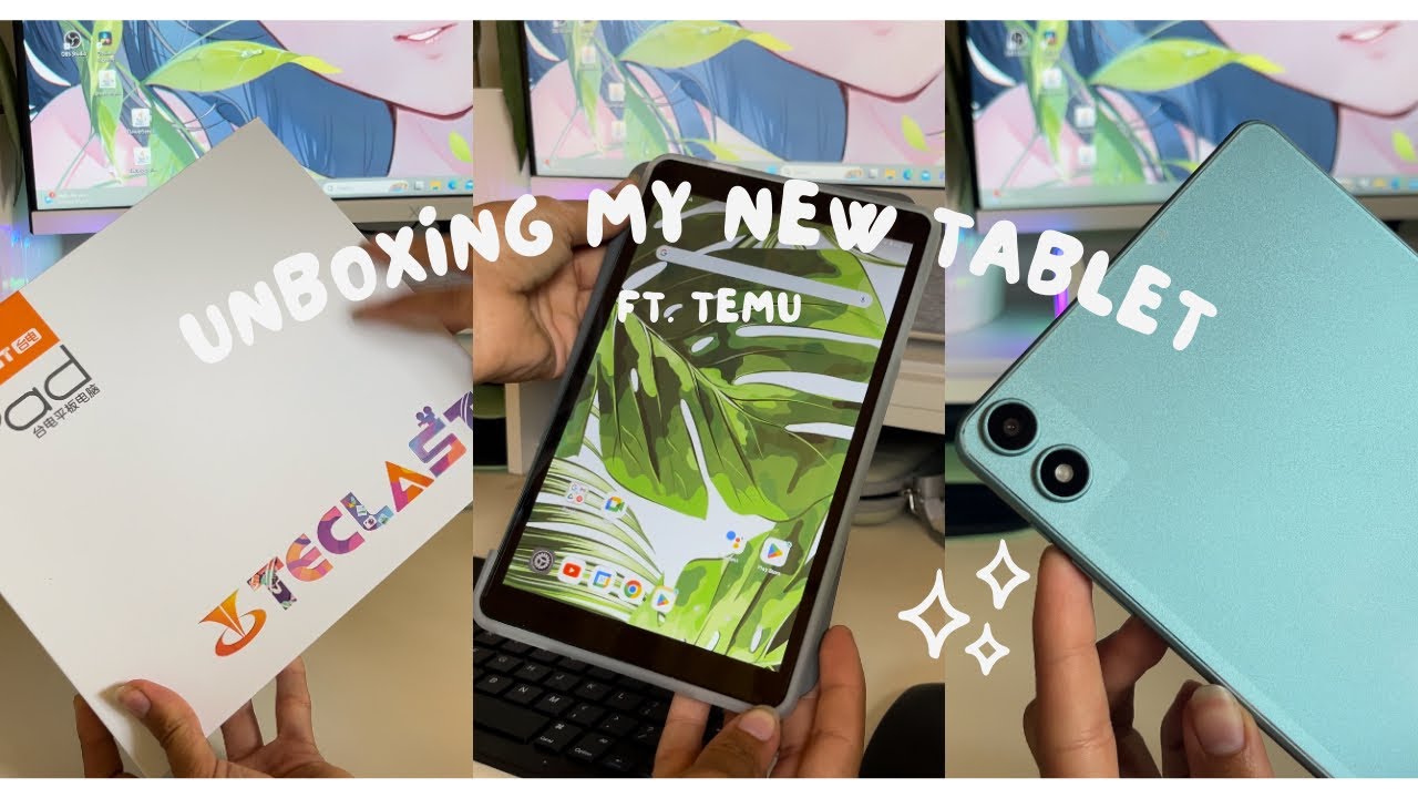 Unboxing my new tablet & accessories! ✨ Ft. Temu