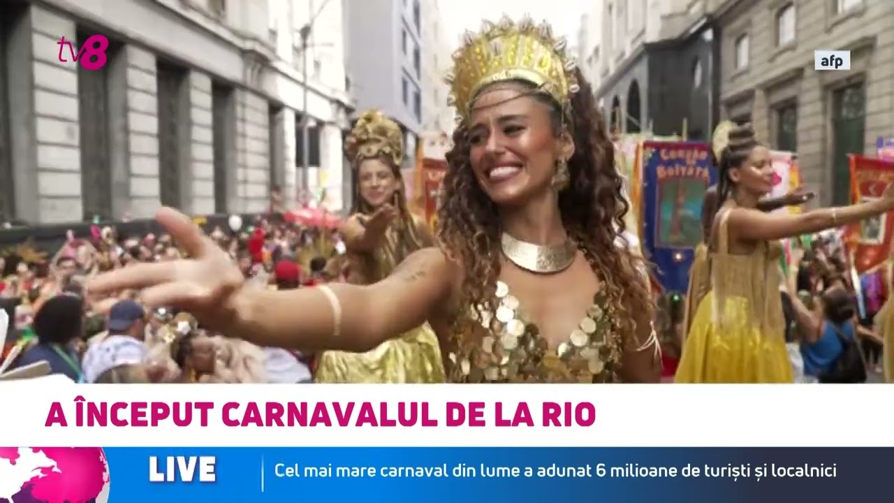 Explozie de culoare la cel mai mare carnaval din lume: Rio de Janeiro, „invadat” de turiști