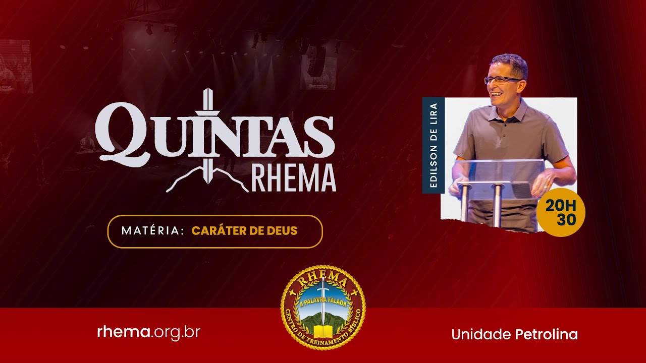 CARÁTER DE DEUS | EDILSON DE LIRA | 20H30 | 08/02/24 | CULTO AO VIVO | VERBO PETROLINA