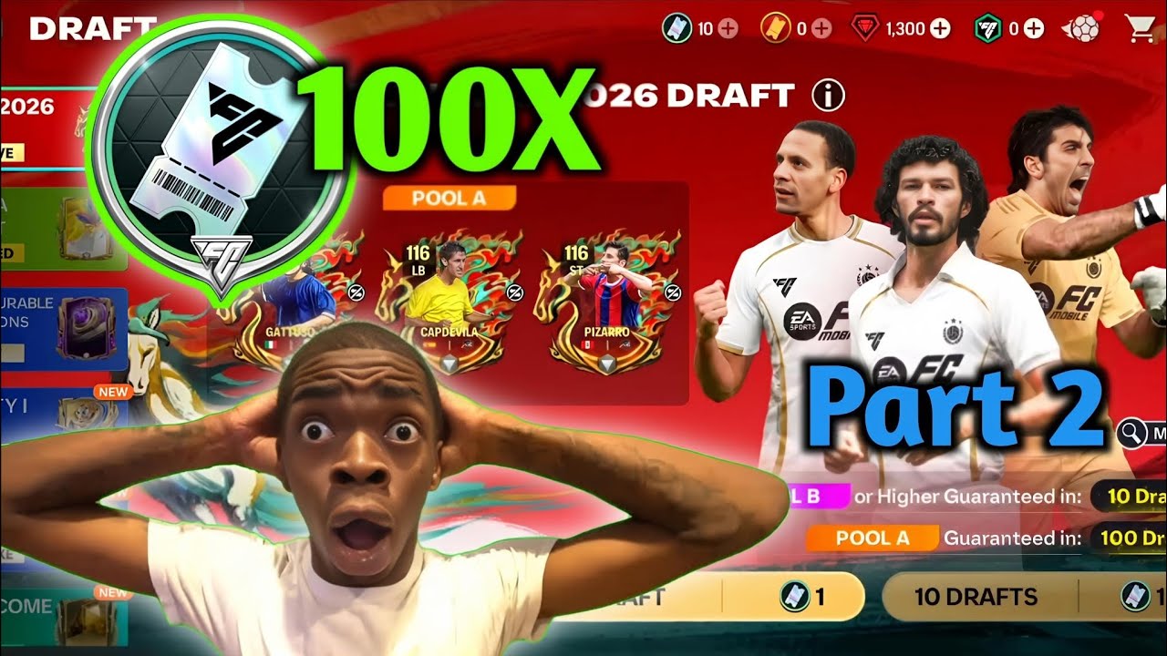 EA FC MOBILE 26 • Открытие новых ваучеров на драфт (100 шт., часть 2) #fcmobile