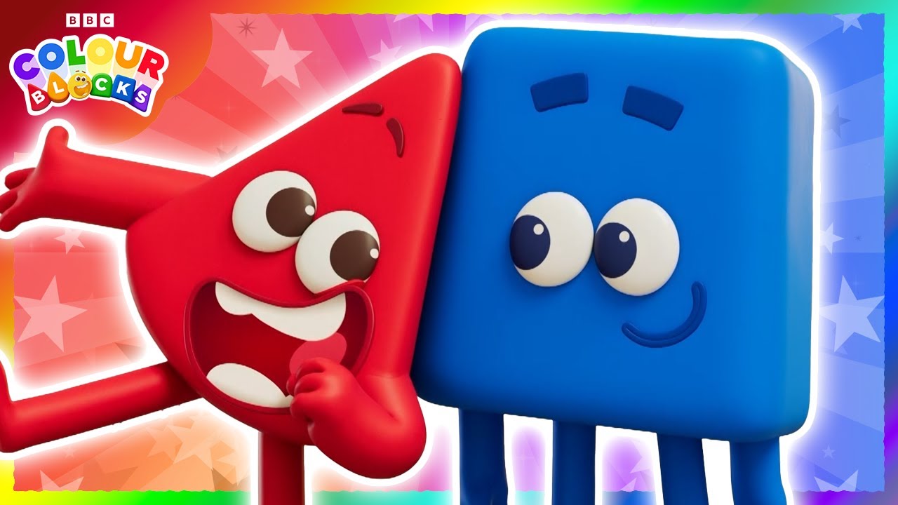 💙 Blue and Red's Guide to Friendship ❤️ | Learn Colours for Kids | @colourblocks