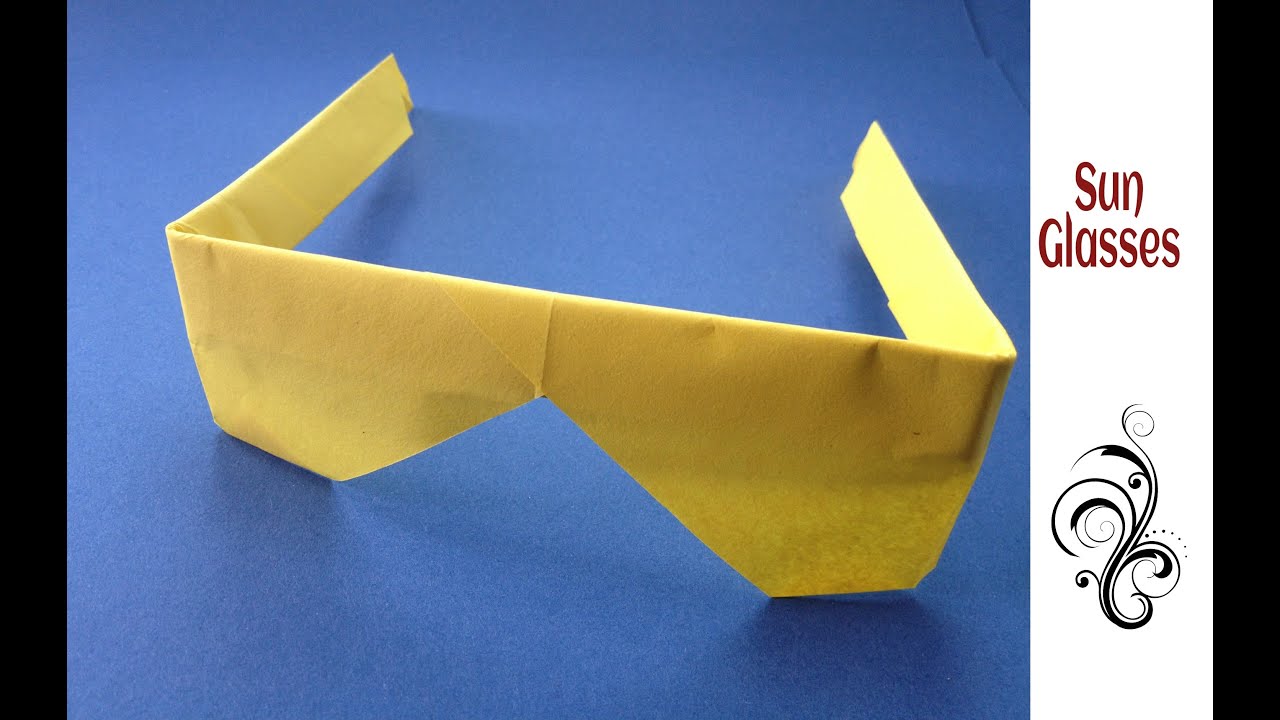 Sun Glasses / Cooling Glasses from A4 sheet - DIY Origami Tutorial by Paper Folds ❤️