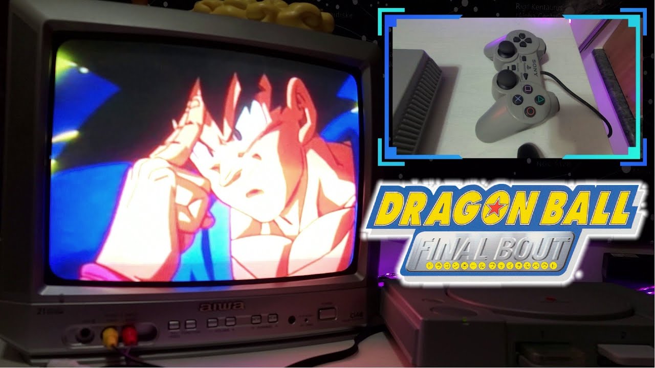 Dragon Ball GT Final Bout Gameplay on an original PS1 with a CRT TV
