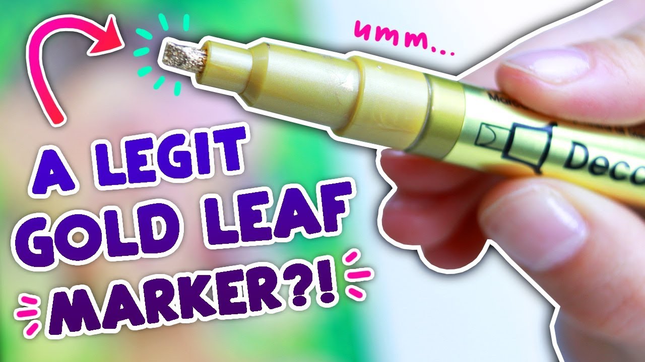 TESTING A GOLD LEAF MARKER?! um.. WILL IT WORK?! // COPIC MARKER Drawing
