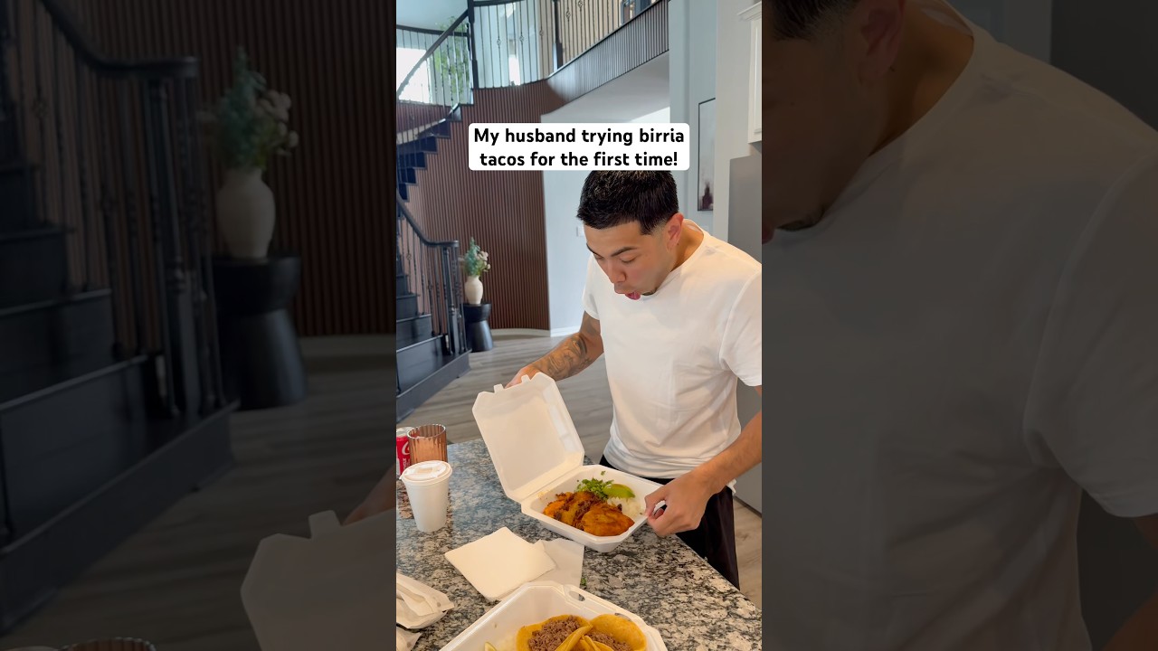He&rsquo;s a picky eater btw! So it&rsquo;s hard to convince him to try new foods. 😅 #funny #couple #shorts