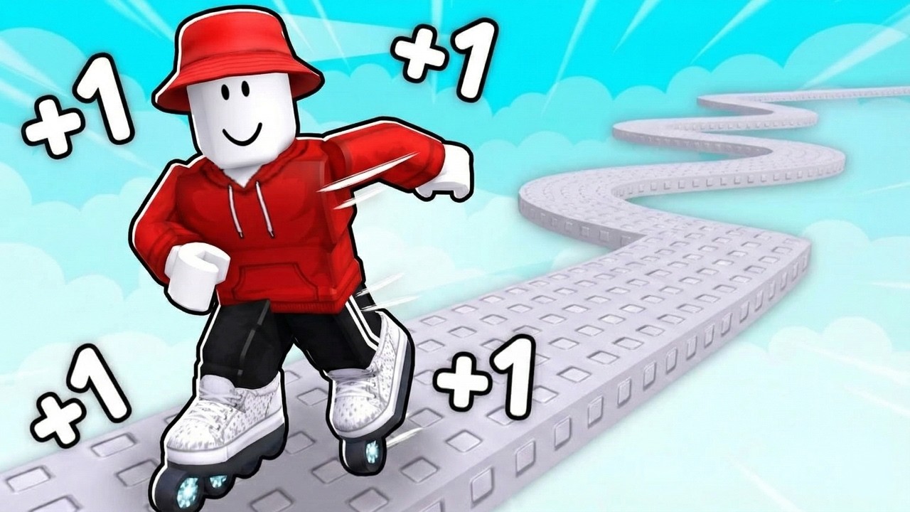 Roblox pero CADA SEGUNDO +1 PATINES Velocidad para escapar…