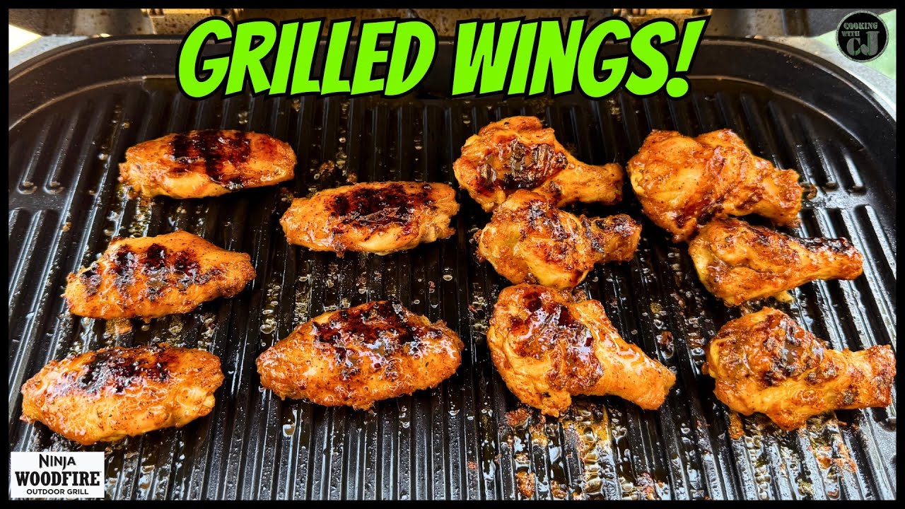 Ninja Woodfire Grilled Chicken Wings!