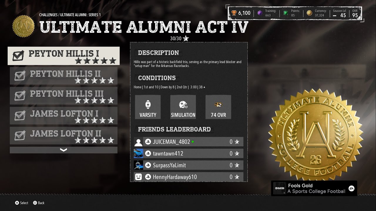 EA Sports College Football 26 Ultimate Team - Ultimate Alumni Series 1 