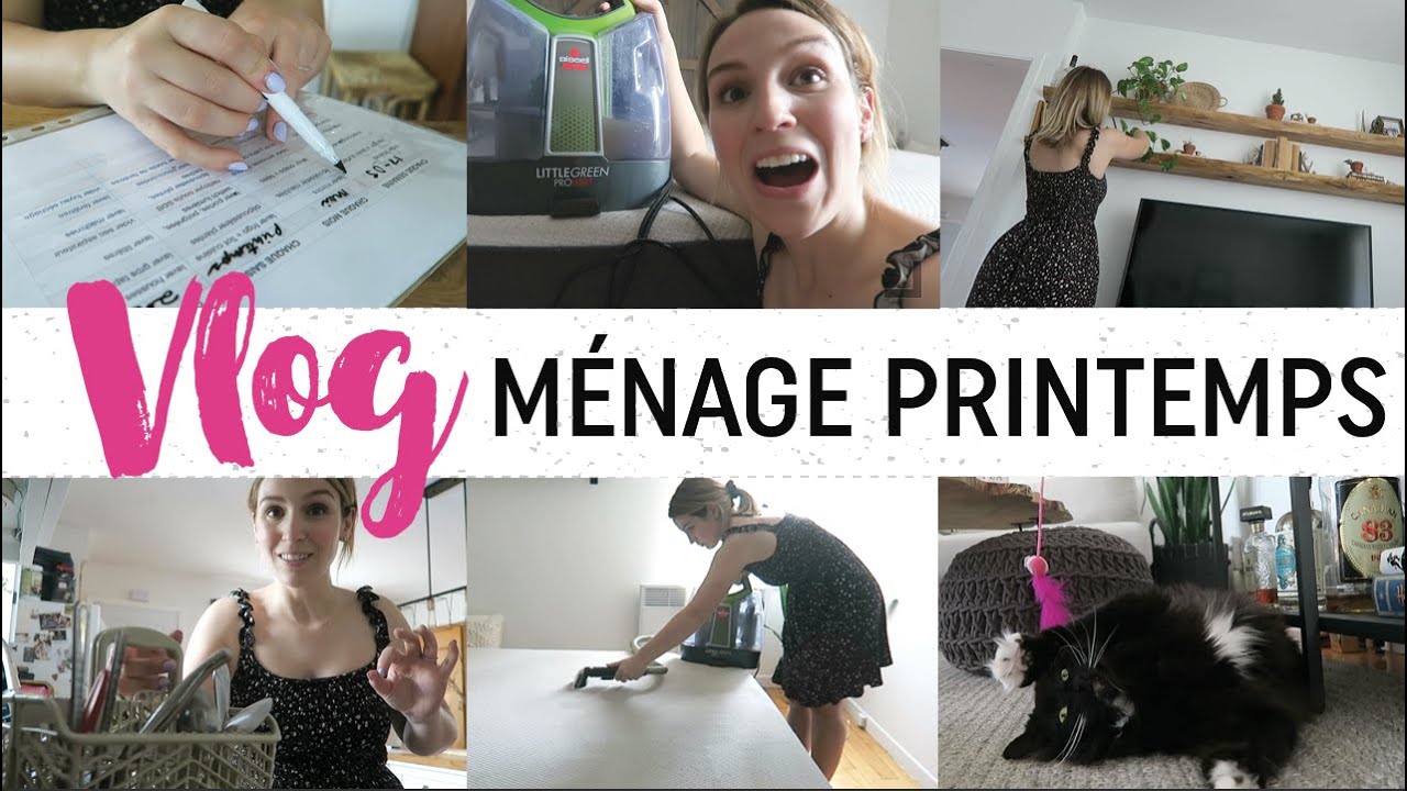 GROS MÉNAGE DU PRINTEMPS + MON ORGANISATION (tâches ménagères)