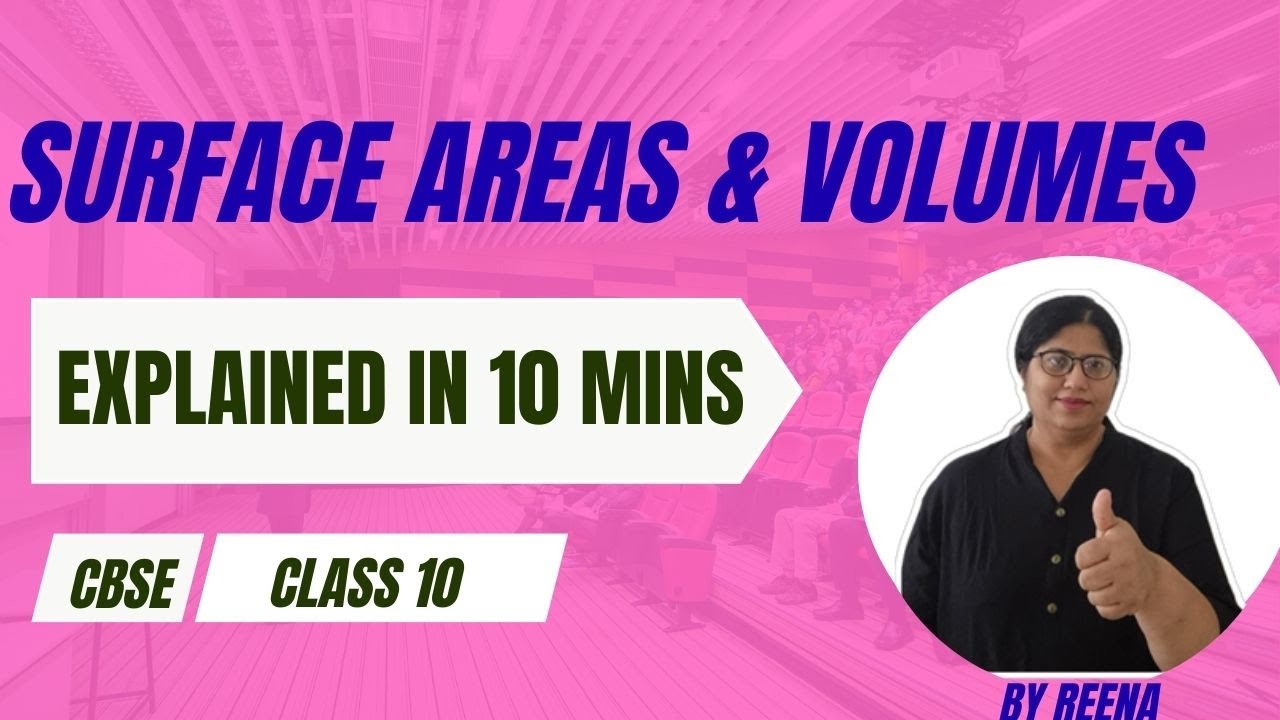 Surface Areas and Volumes Class 10 Maths |CBSE Explained in 10Mins #exam #class10 #education #maths