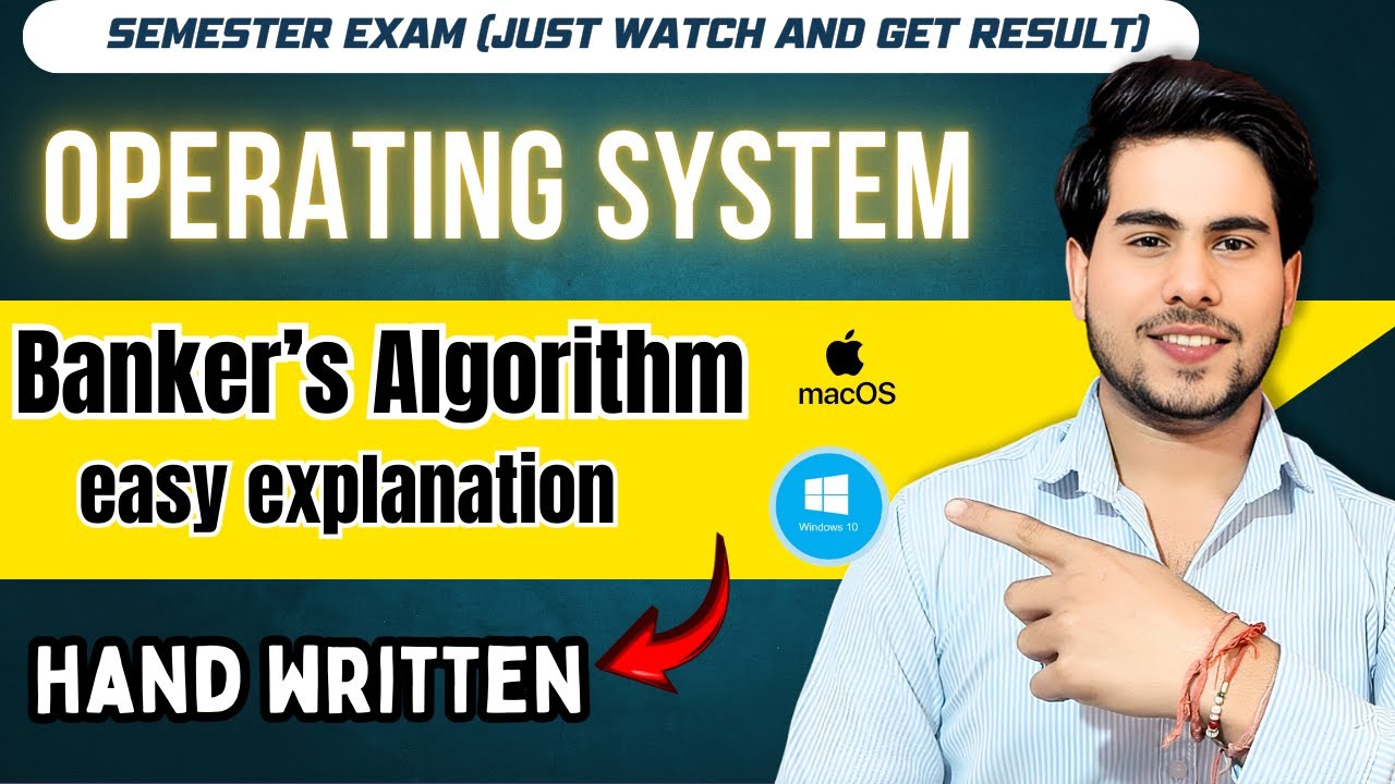Banker’s Algorithm Explained Step by Step | Safe & Unsafe State Made Easy | for all university exam