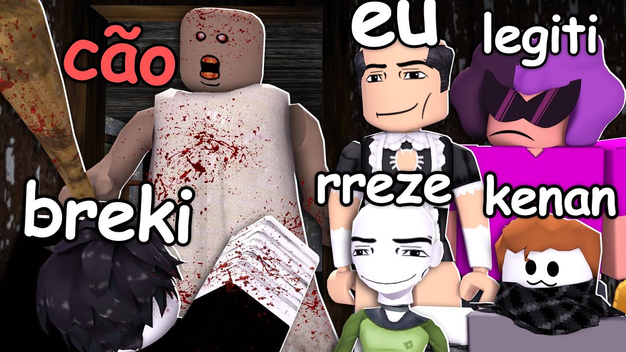 5 abestados FUGINDO dessa VELHA na GRANNY do roblox