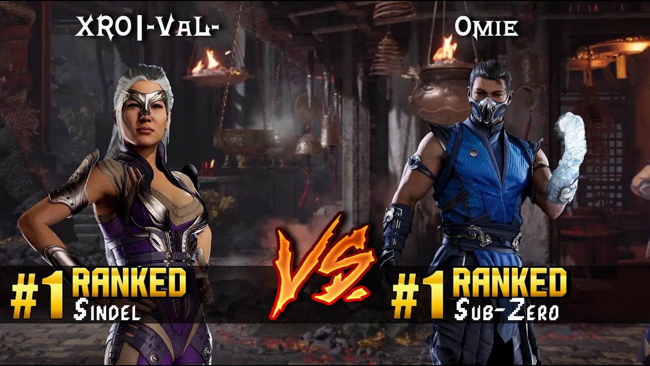 MK1 ▰ XRO|-VaL- (#1 Ranked Sindel) vs Omie (#1 Ranked Sub-Zero) ▰ High Level Gameplay