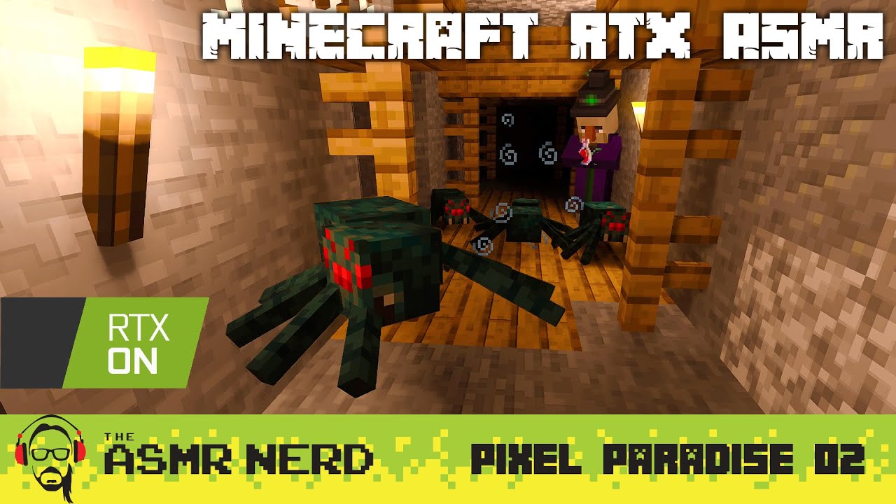 Minecraft RTX ASMR | Minecraft Has Never Had So Many Spiders! 🕷😱 (whispering, clicking, 4K)