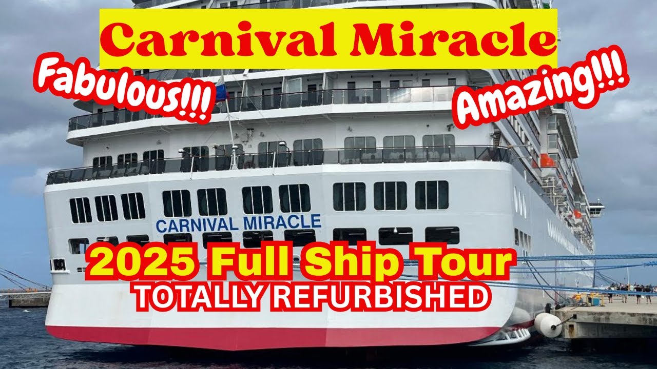 Carnival Miracle-TOTALLY REFURBISHED, Amazing Ship!!!! 2025 Full Ship Tour Nov 2025