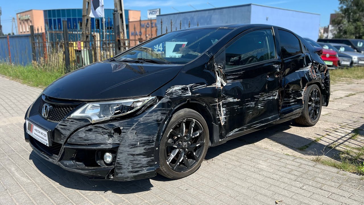 SPRZEDANY - Honda Civic 1.8 VTEC automat uszkodzony prezentacja sprzedaży #honda #wypadek