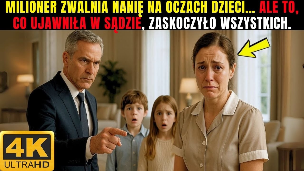 MILIONER ZWALNIA NANIĘ NA OCZACH DZIECI    ALE TO, CO UJAWNIŁA W SĄDZIE