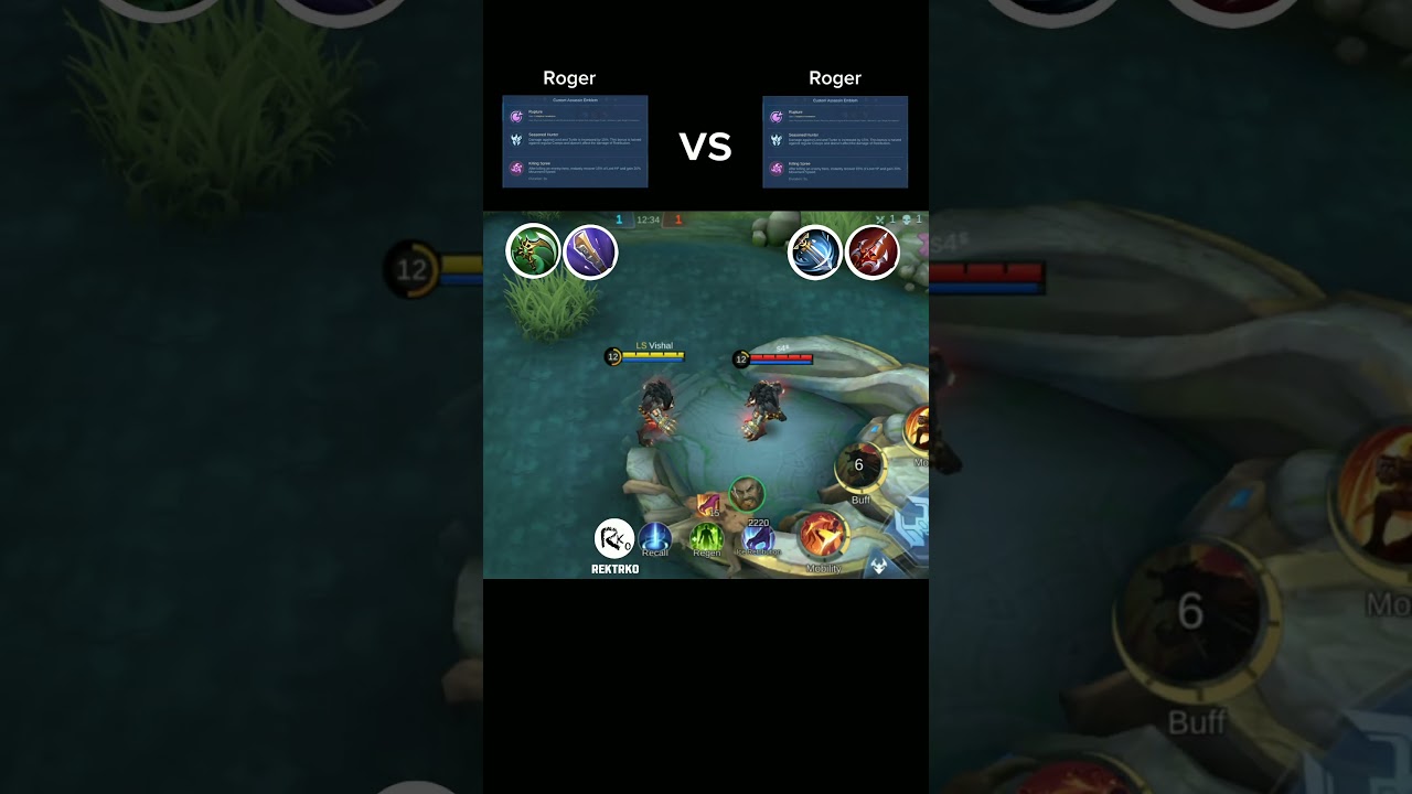 Roger attack speed v ( Build ) s skill damage 🤯🥶🤡 ~ Mobile Legends Bang Bang