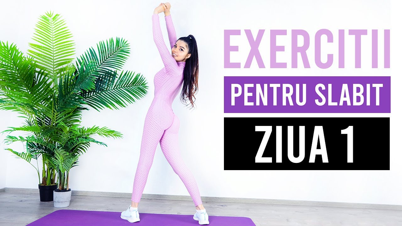 EXERCITII PENTRU SLABIT/ZIUA 1/ ANTRENAMENT ACASA [HD]