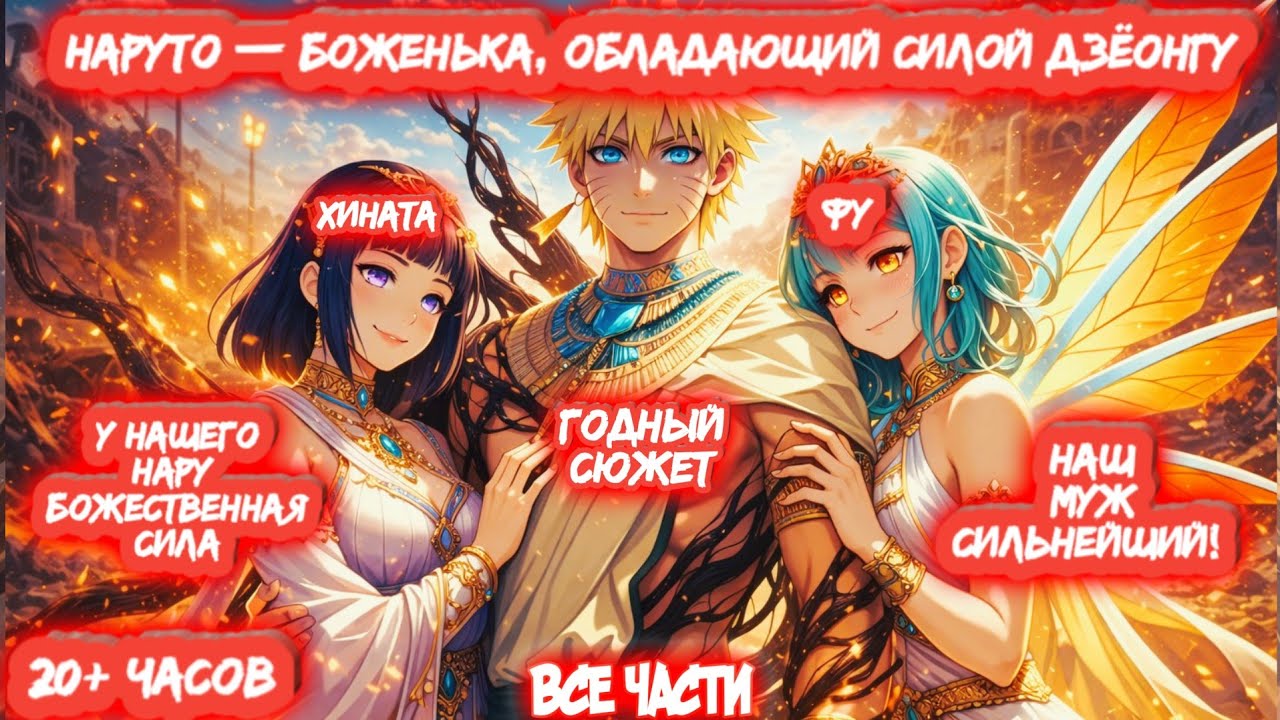 НАРУТО — БОЖЕНЬКА, ОБЛАДАЮЩИЙ СИЛОЙ ДЖИОНГУ Все Части Альтернативный Сюжет НаруФууХина