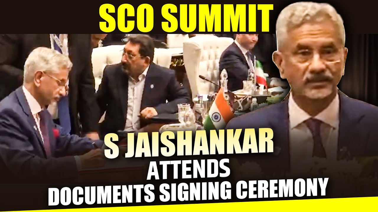EAM S Jaishankar attend 23rd SCO Summit in Islamabad, Pakistan I Documents Signing Ceremony