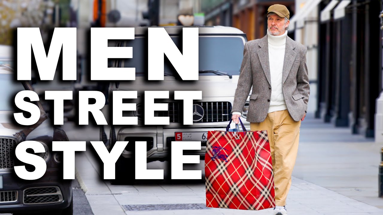 Real Men’s Street Style in Mayfair London. Autumn/Winter Looks