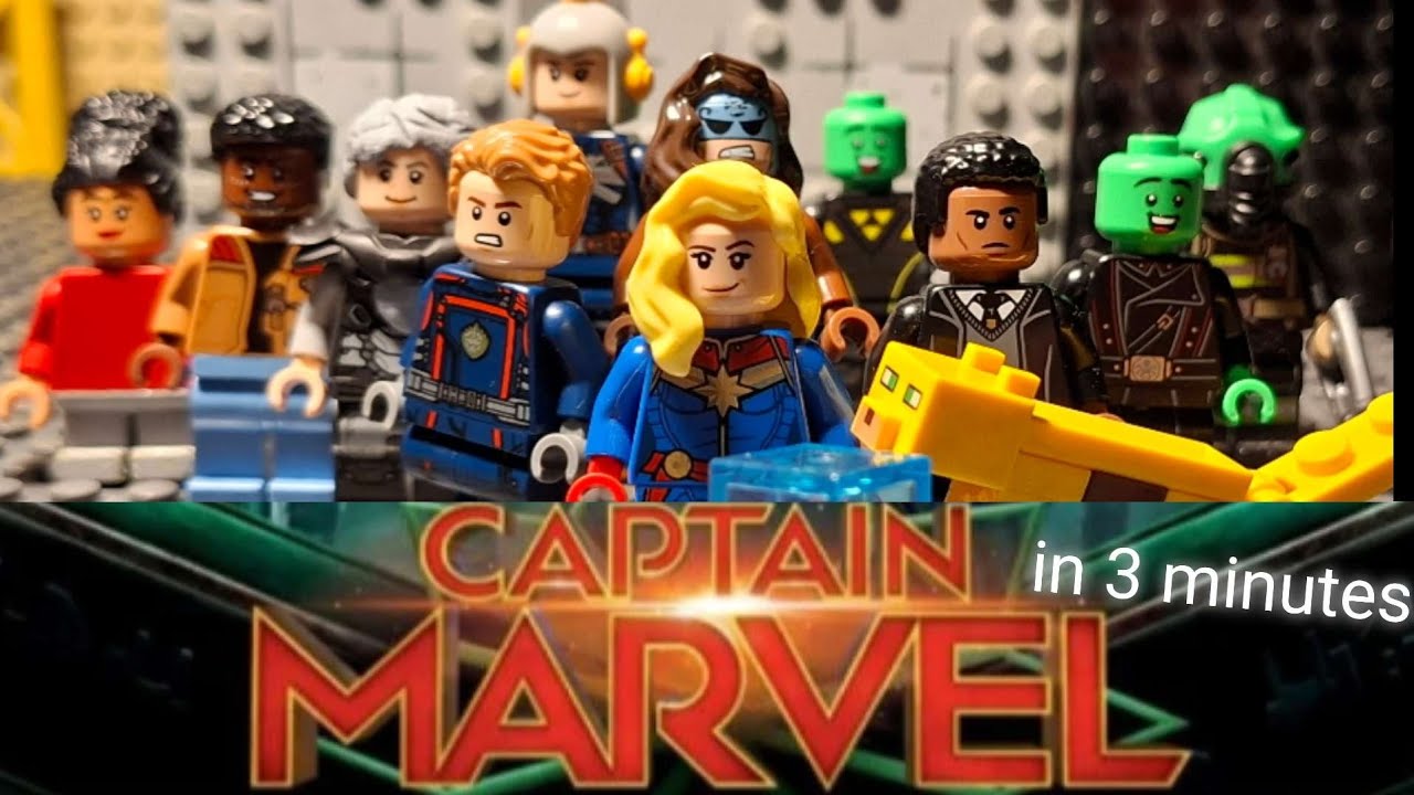 Captain Marvel in 3 minutes! (lego animation)