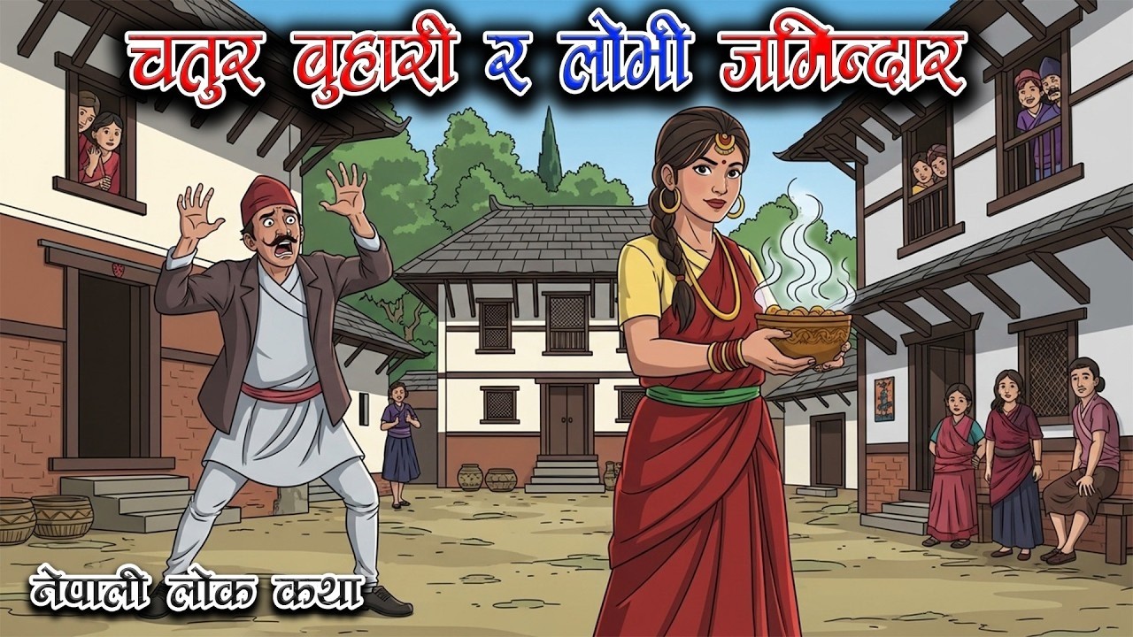 चतुर बुहारी र लोभी जमिन्दार | Nepali Lok Katha | नेपाली लोक कथा | नेपाली लोक कथा | Nepali Lok Katha