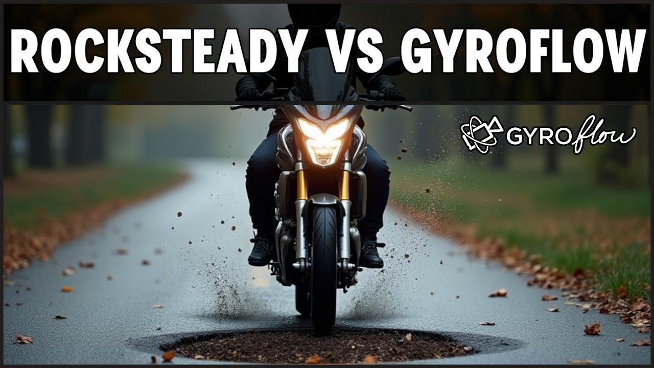 DJI Action 5 Pro - Rocksteady vs Gyroflow stabilization