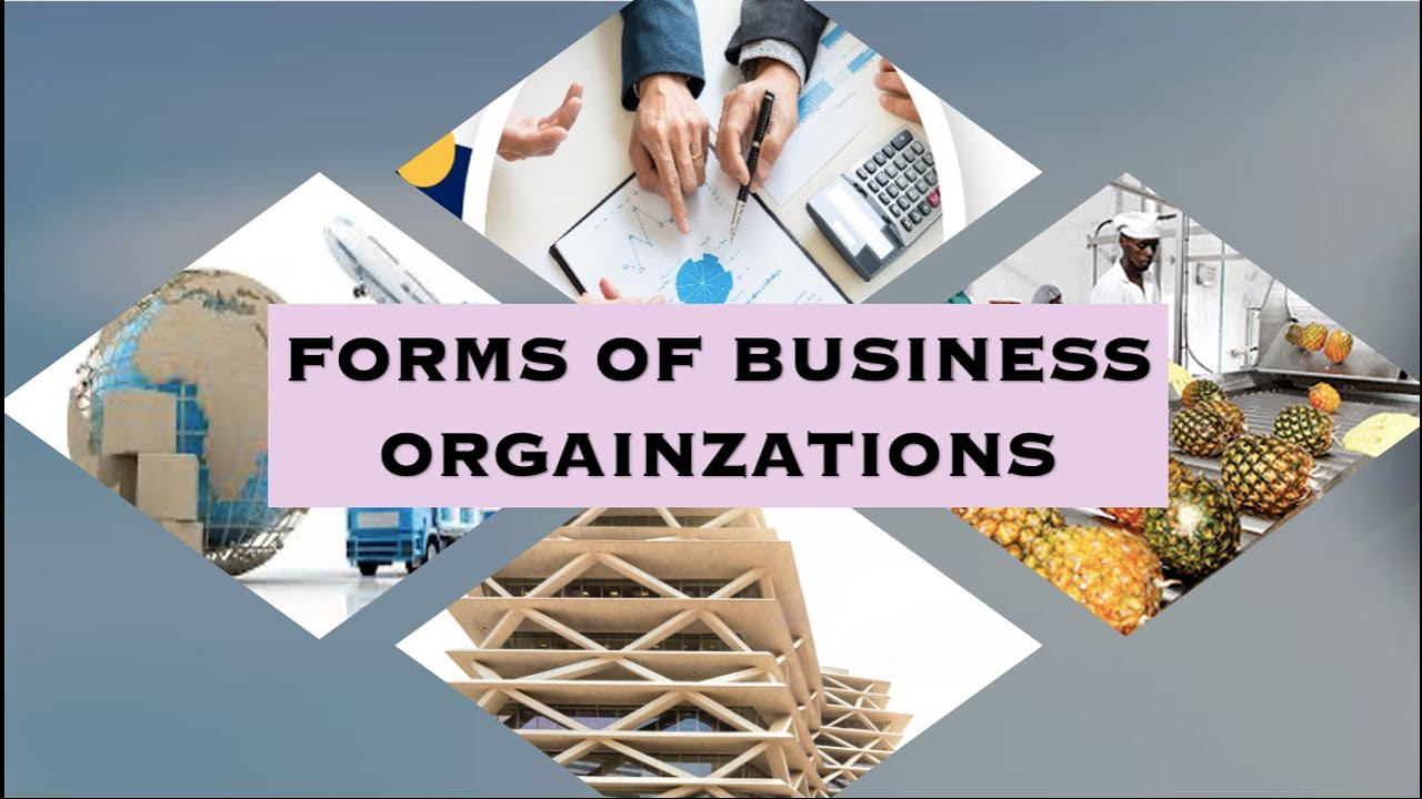 Forms of Business Organizations