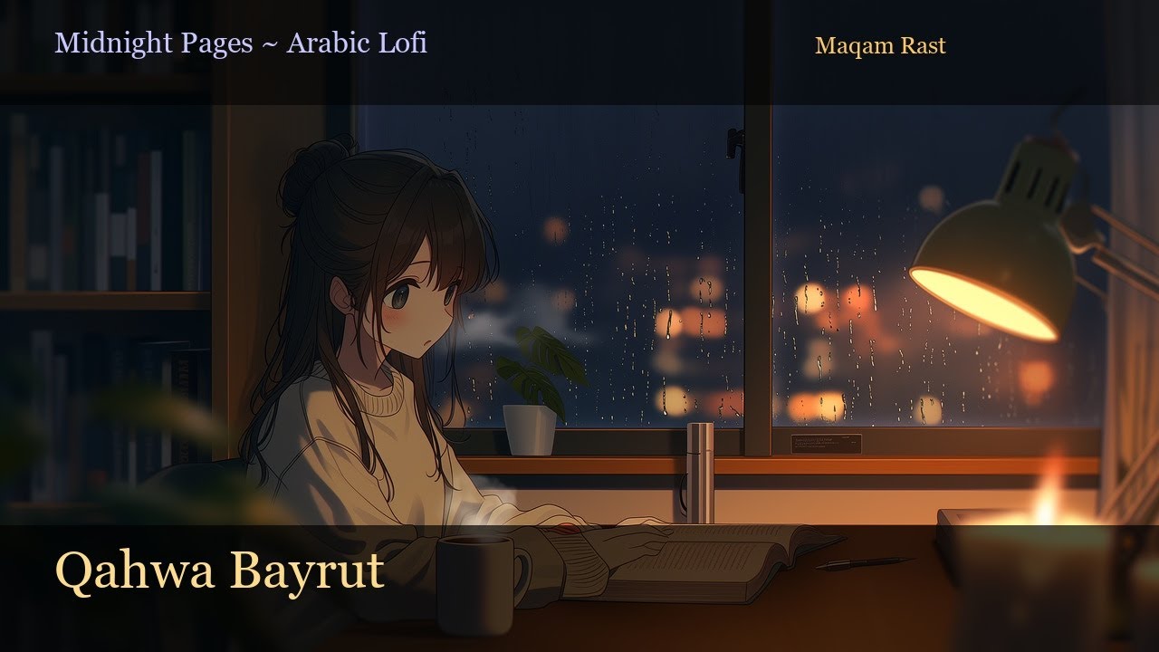 Beirut Coffee Shop Lofi 🌙 Arabic Chill Beats | Qahwa Vibes | Study Music Maqam Rast