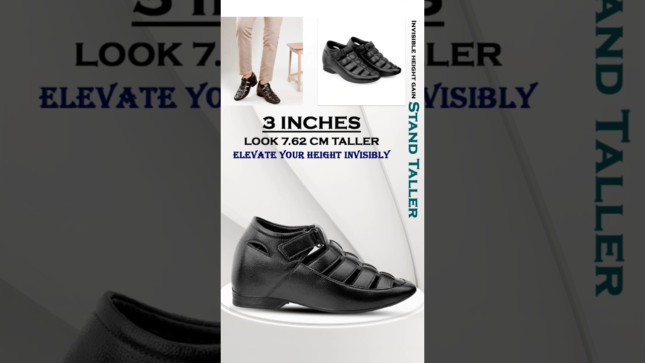 Men's 3 Inch Hidden Height Increasing Summer Sandal  | Bxxy Shoes | #sandals #menssandal #bxxy