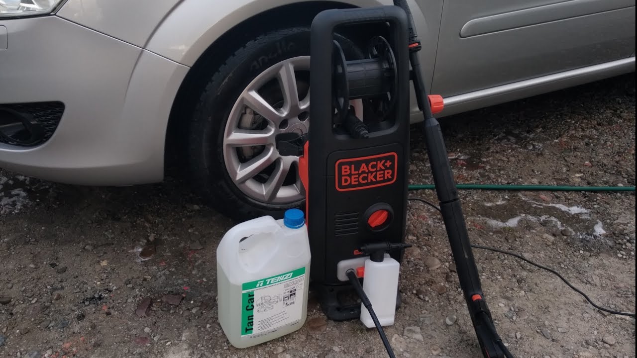 Myjka ciśnieniowa Black&Decker#-ocena,test dysz, pianownicy