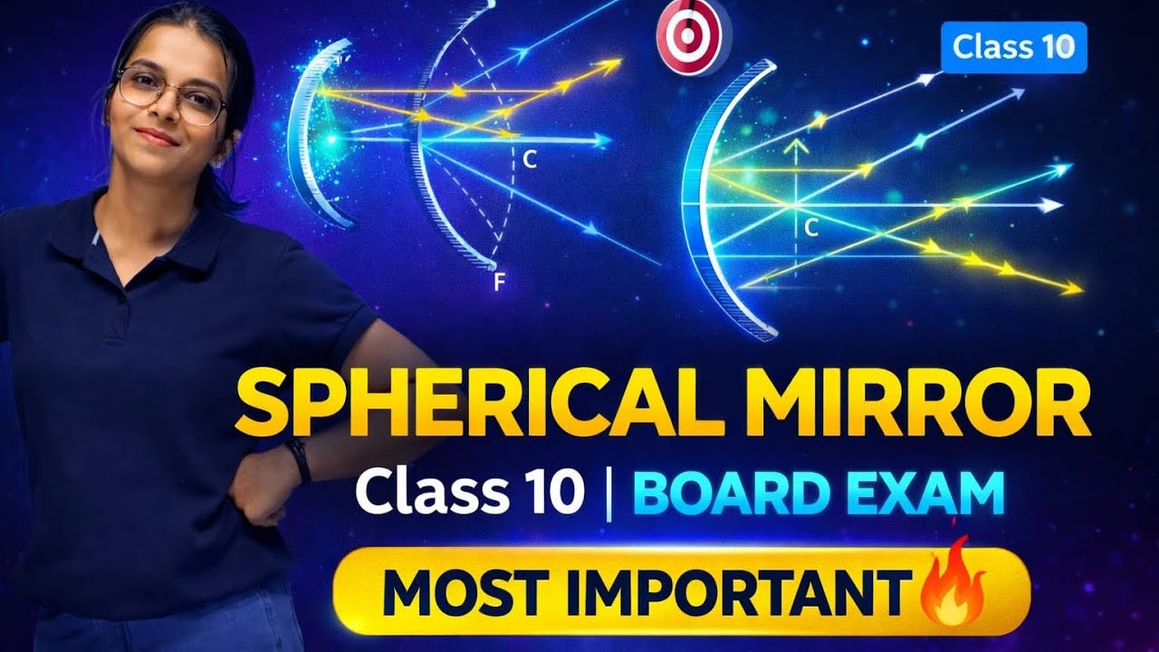 Spherical Mirror Class 10 🔥 | Concave & Convex | 100% Exam Sure Question- by Hrishika ma'am 