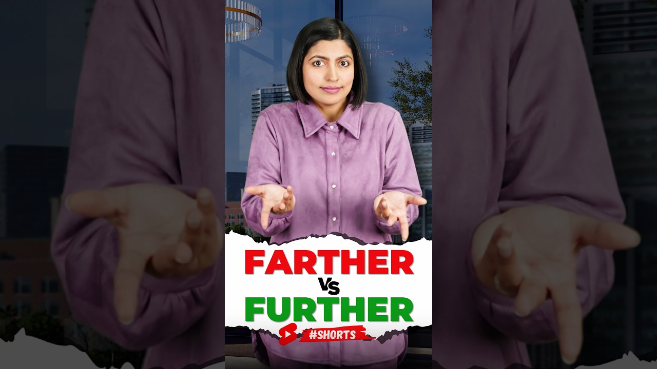 Farther vs Further 🤔 When & How to Use? | Learn Spoken English | Vidya Connection #shorts